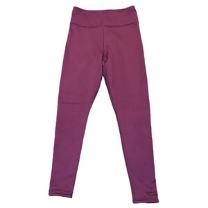 90 Degree By Reflex Burgundy Sherpa Everyday Tight Leggings L